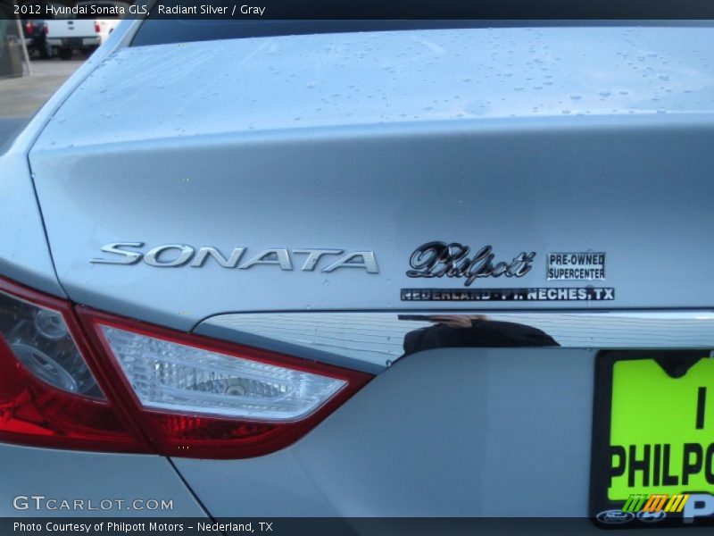 Radiant Silver / Gray 2012 Hyundai Sonata GLS
