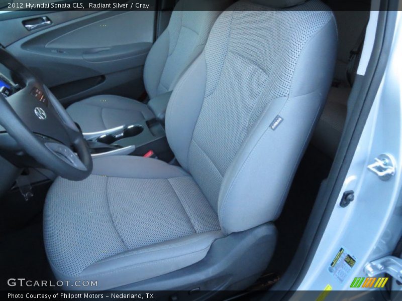 Radiant Silver / Gray 2012 Hyundai Sonata GLS