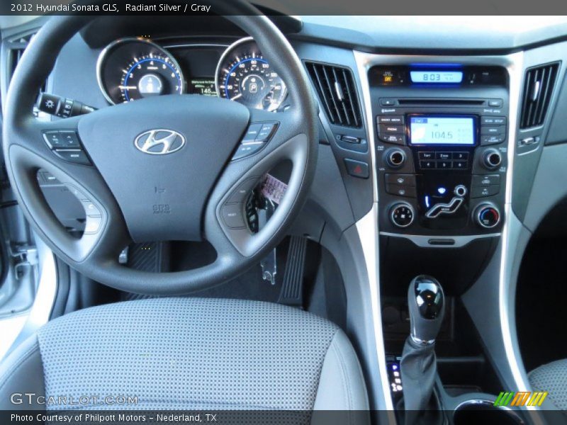 Radiant Silver / Gray 2012 Hyundai Sonata GLS