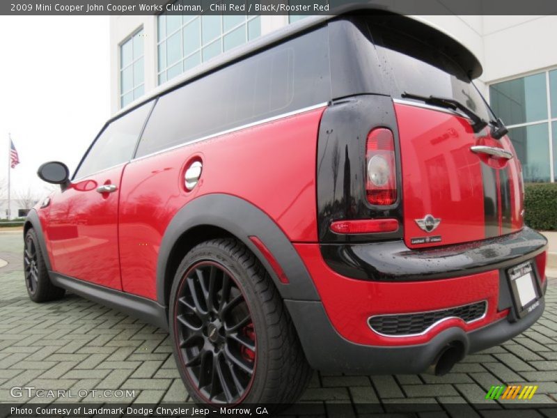 Chili Red / Black/Rooster Red 2009 Mini Cooper John Cooper Works Clubman