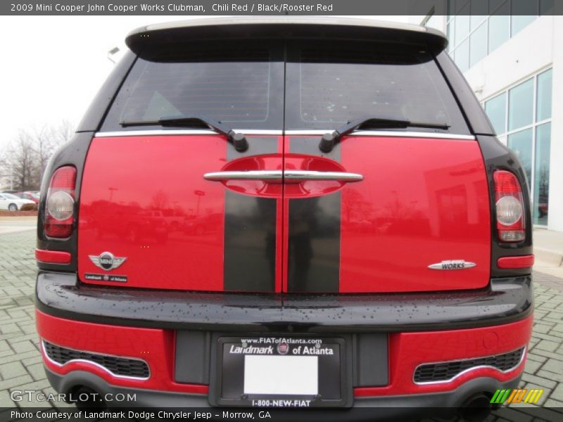 Chili Red / Black/Rooster Red 2009 Mini Cooper John Cooper Works Clubman