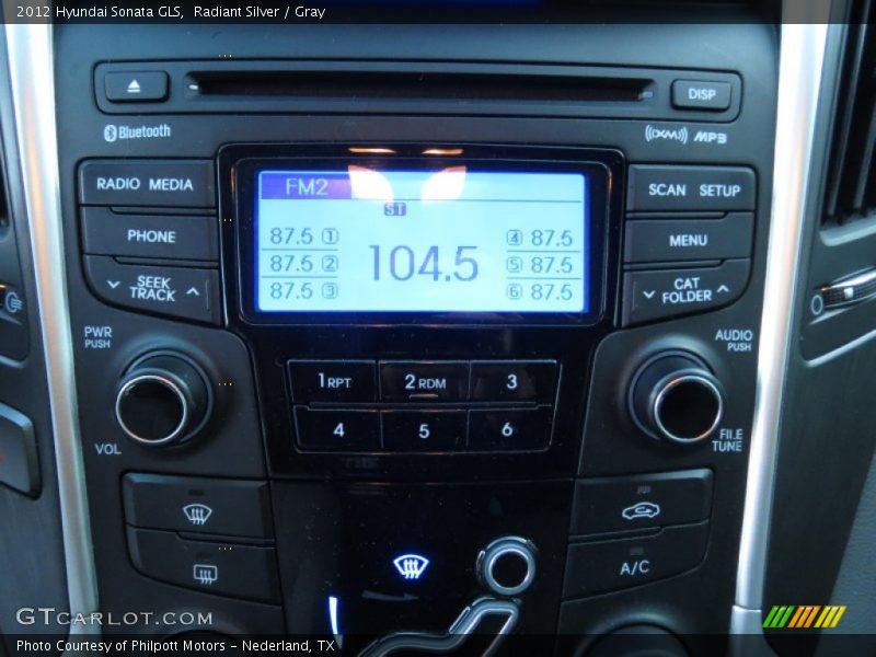 Radiant Silver / Gray 2012 Hyundai Sonata GLS