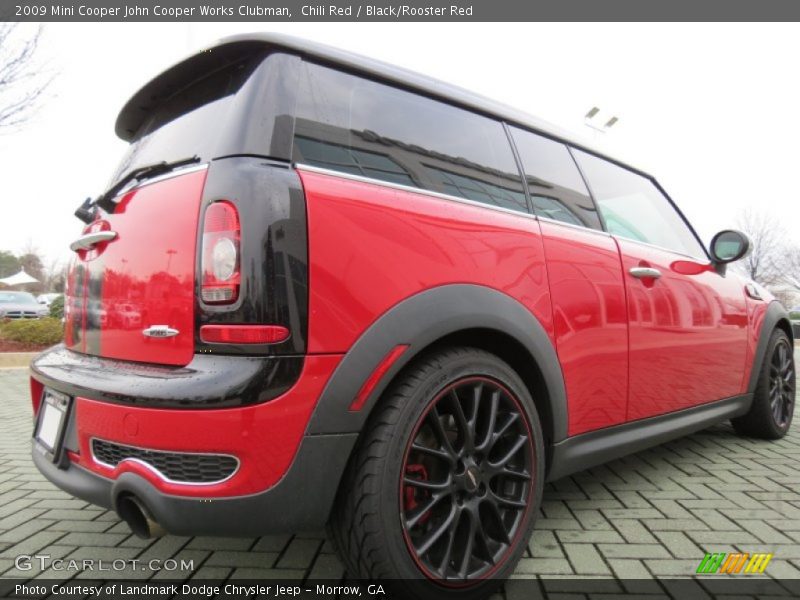 Chili Red / Black/Rooster Red 2009 Mini Cooper John Cooper Works Clubman