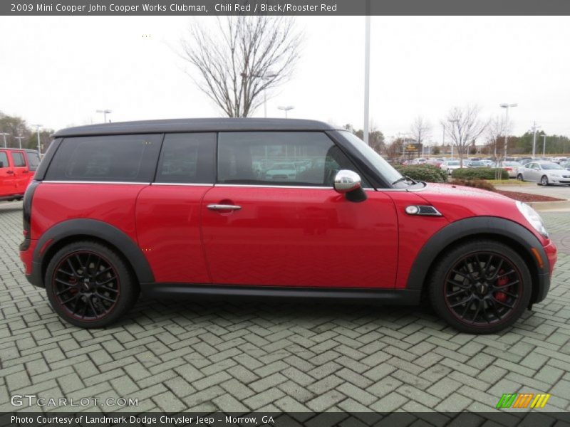 Chili Red / Black/Rooster Red 2009 Mini Cooper John Cooper Works Clubman