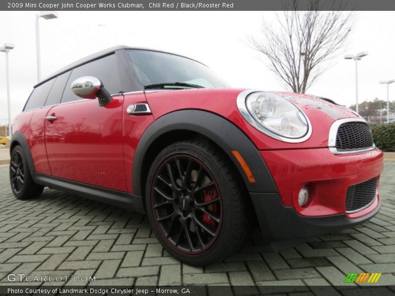 Chili Red / Black/Rooster Red 2009 Mini Cooper John Cooper Works Clubman