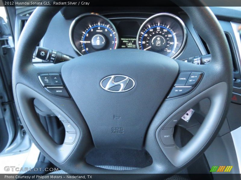 Radiant Silver / Gray 2012 Hyundai Sonata GLS