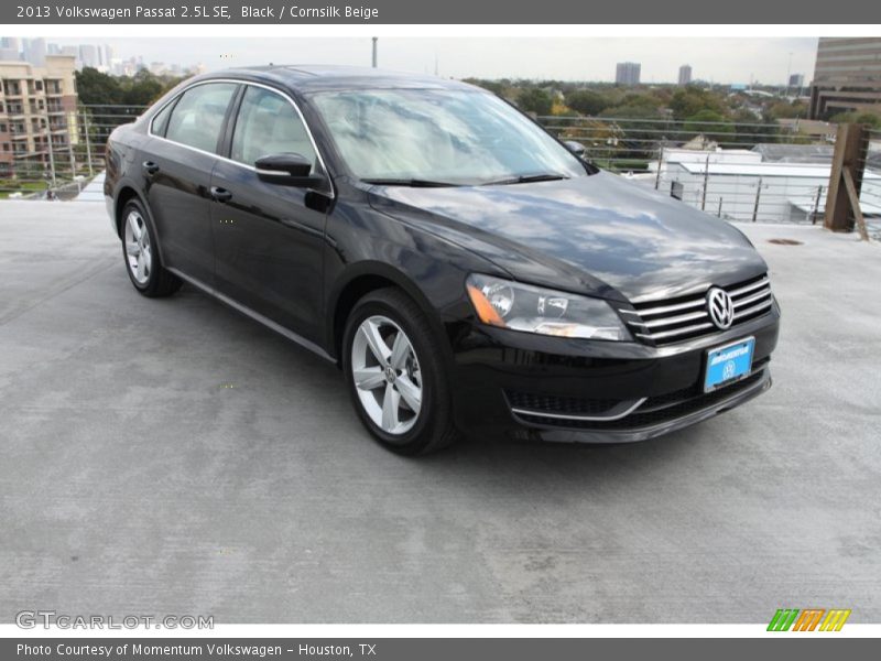 Black / Cornsilk Beige 2013 Volkswagen Passat 2.5L SE