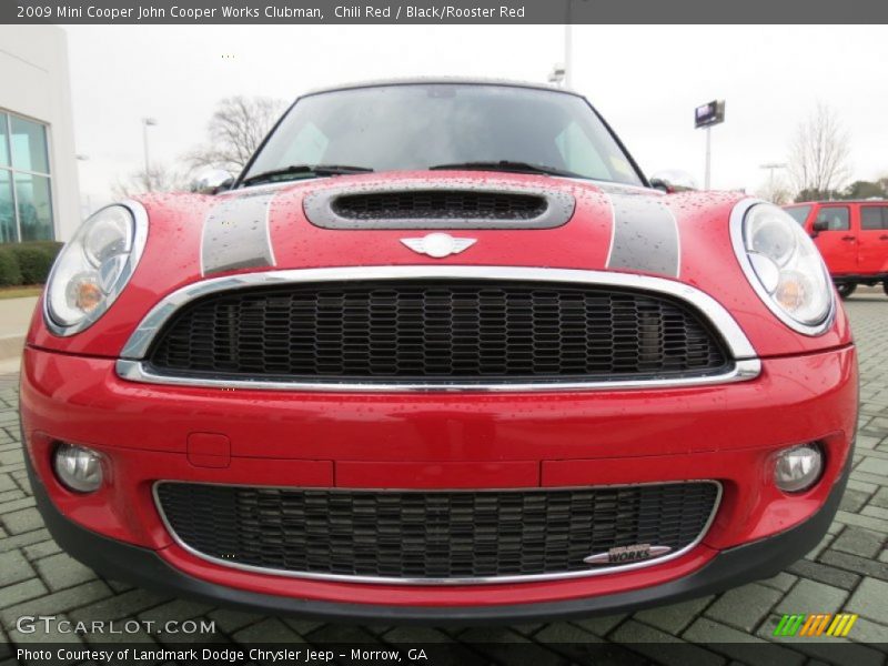 Chili Red / Black/Rooster Red 2009 Mini Cooper John Cooper Works Clubman