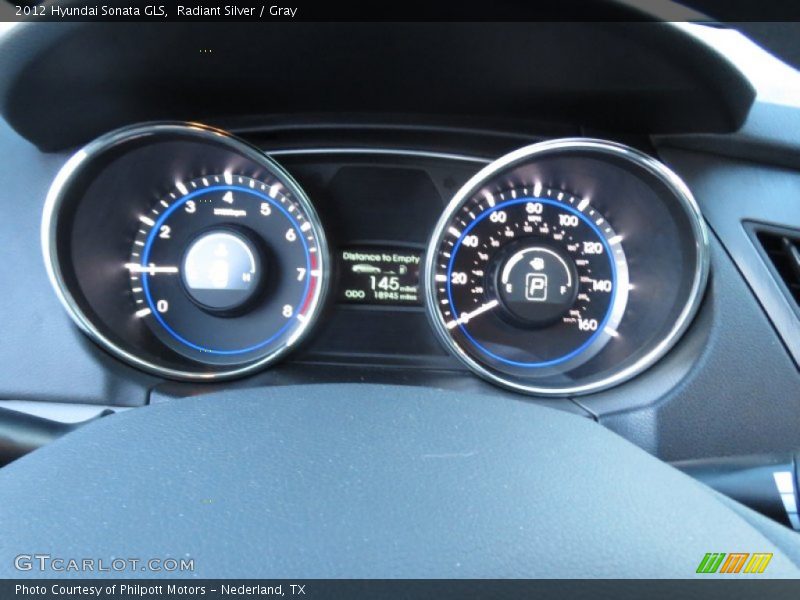 Radiant Silver / Gray 2012 Hyundai Sonata GLS