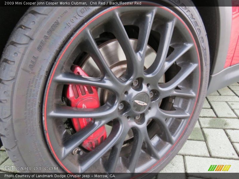 Chili Red / Black/Rooster Red 2009 Mini Cooper John Cooper Works Clubman