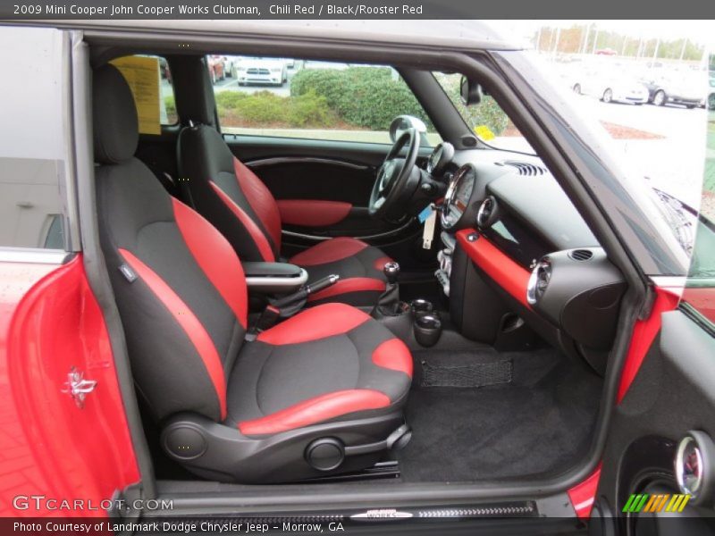 Chili Red / Black/Rooster Red 2009 Mini Cooper John Cooper Works Clubman