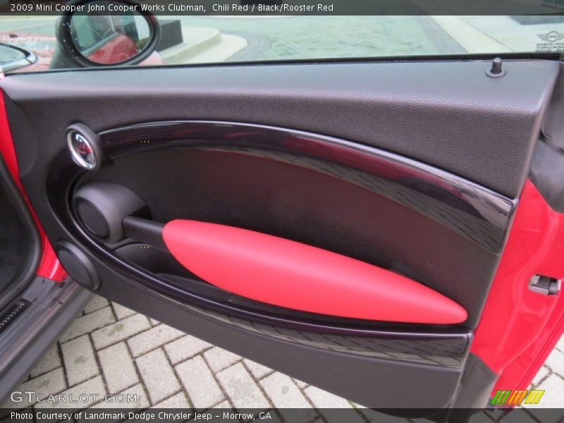 Chili Red / Black/Rooster Red 2009 Mini Cooper John Cooper Works Clubman