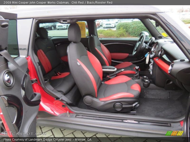 Chili Red / Black/Rooster Red 2009 Mini Cooper John Cooper Works Clubman