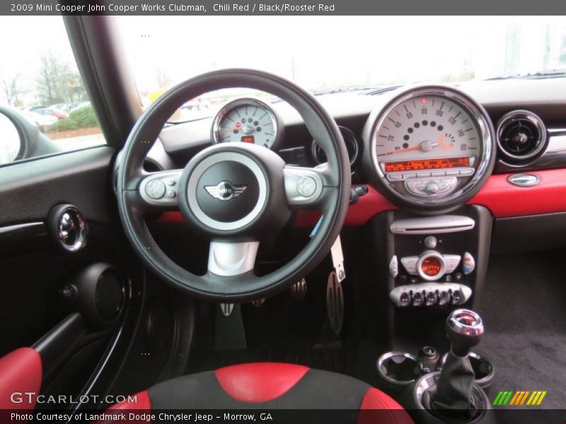 Chili Red / Black/Rooster Red 2009 Mini Cooper John Cooper Works Clubman