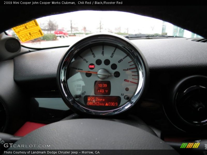 Chili Red / Black/Rooster Red 2009 Mini Cooper John Cooper Works Clubman