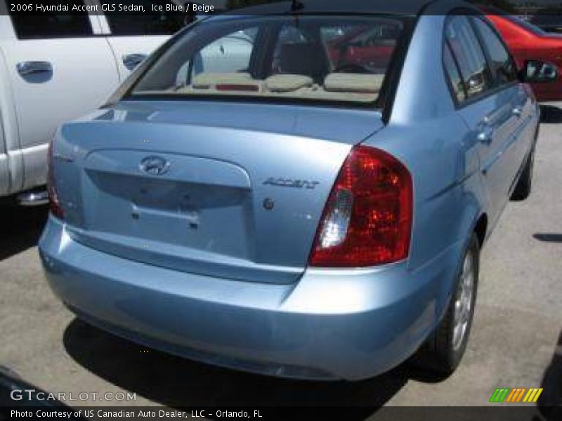 Ice Blue / Beige 2006 Hyundai Accent GLS Sedan