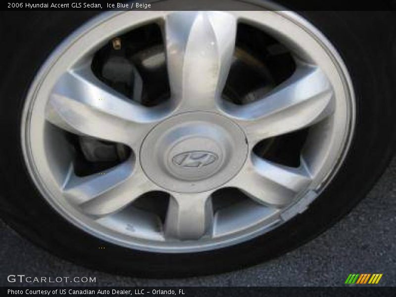 Ice Blue / Beige 2006 Hyundai Accent GLS Sedan