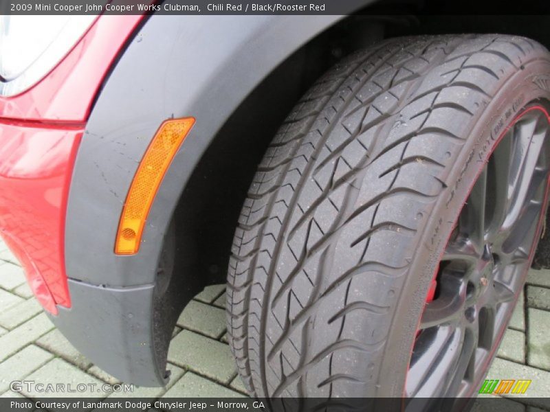 Chili Red / Black/Rooster Red 2009 Mini Cooper John Cooper Works Clubman