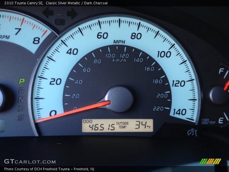 Classic Silver Metallic / Dark Charcoal 2010 Toyota Camry SE