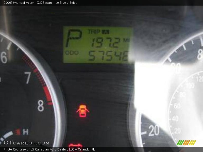 Ice Blue / Beige 2006 Hyundai Accent GLS Sedan
