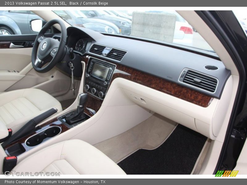 Black / Cornsilk Beige 2013 Volkswagen Passat 2.5L SEL