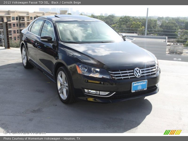 Black / Cornsilk Beige 2013 Volkswagen Passat TDI SEL