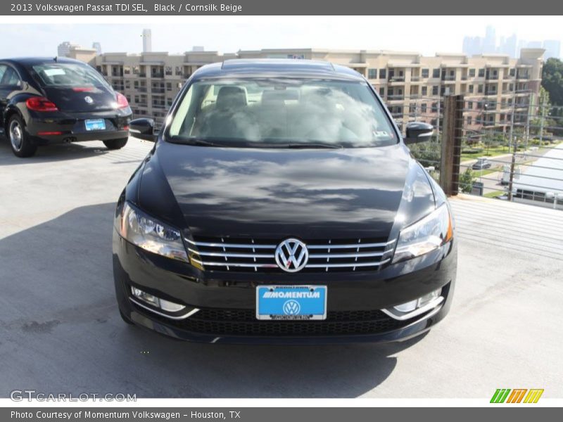 Black / Cornsilk Beige 2013 Volkswagen Passat TDI SEL