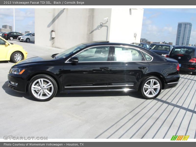 Black / Cornsilk Beige 2013 Volkswagen Passat TDI SEL