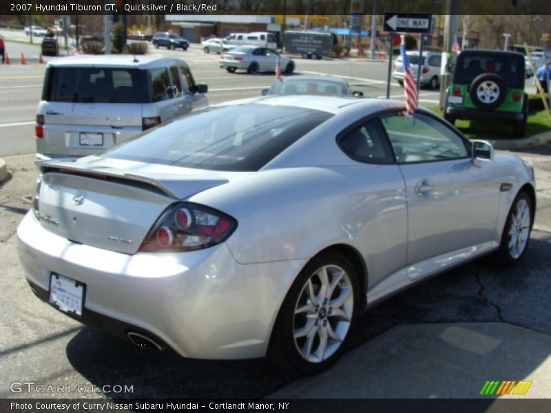 Quicksilver / Black/Red 2007 Hyundai Tiburon GT