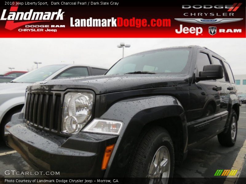 Dark Charcoal Pearl / Dark Slate Gray 2010 Jeep Liberty Sport