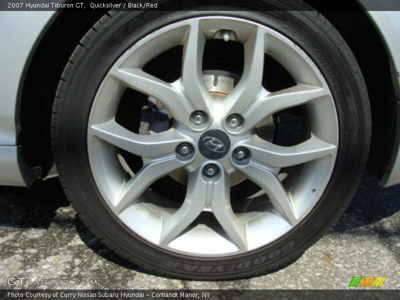 Quicksilver / Black/Red 2007 Hyundai Tiburon GT
