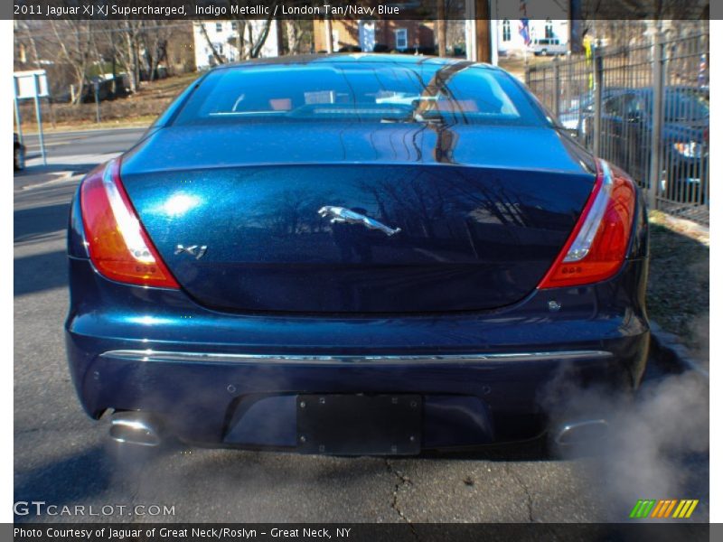 Indigo Metallic / London Tan/Navy Blue 2011 Jaguar XJ XJ Supercharged