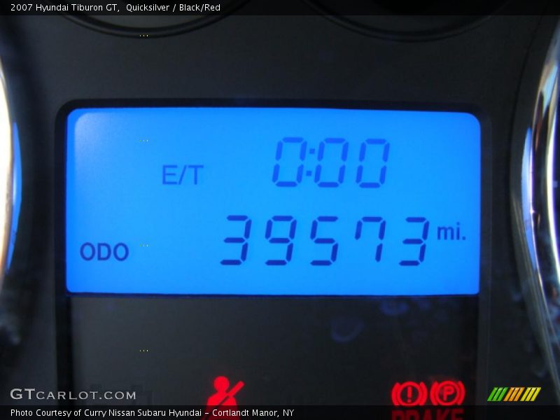 Quicksilver / Black/Red 2007 Hyundai Tiburon GT