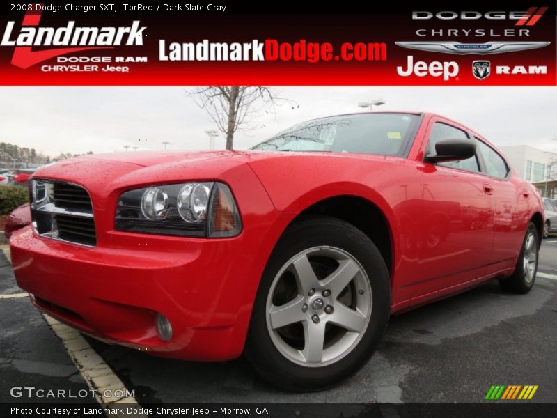 TorRed / Dark Slate Gray 2008 Dodge Charger SXT