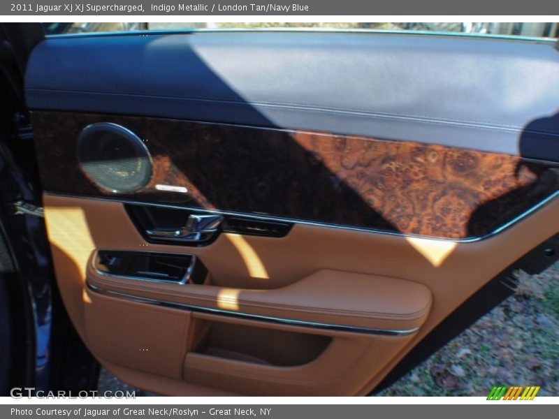 Indigo Metallic / London Tan/Navy Blue 2011 Jaguar XJ XJ Supercharged