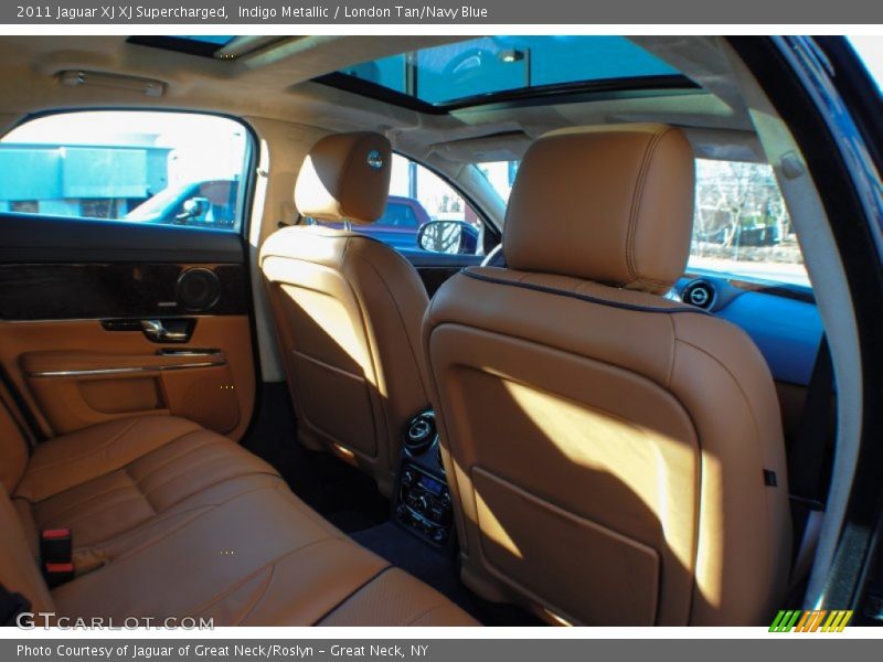 Indigo Metallic / London Tan/Navy Blue 2011 Jaguar XJ XJ Supercharged