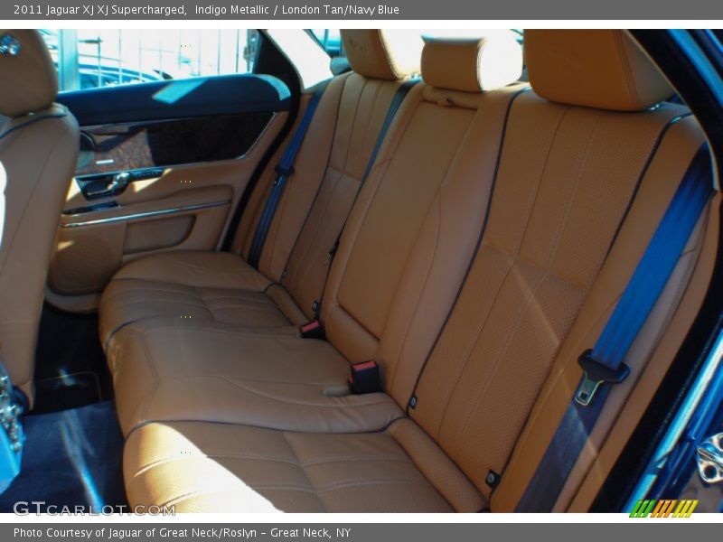 Indigo Metallic / London Tan/Navy Blue 2011 Jaguar XJ XJ Supercharged