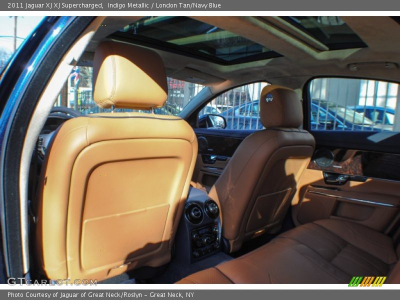 Indigo Metallic / London Tan/Navy Blue 2011 Jaguar XJ XJ Supercharged