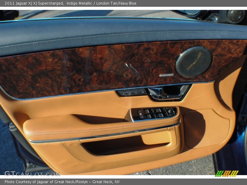 Indigo Metallic / London Tan/Navy Blue 2011 Jaguar XJ XJ Supercharged