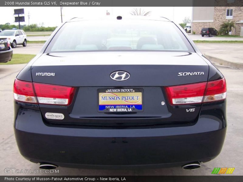 Deepwater Blue / Gray 2008 Hyundai Sonata GLS V6
