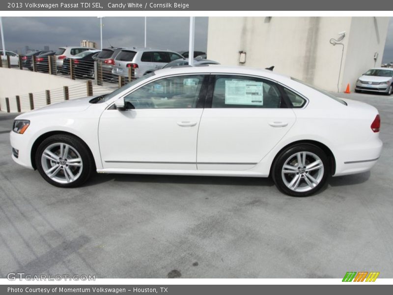 Candy White / Cornsilk Beige 2013 Volkswagen Passat TDI SEL