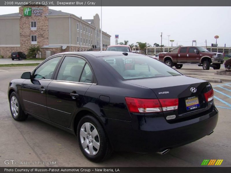 Deepwater Blue / Gray 2008 Hyundai Sonata GLS V6