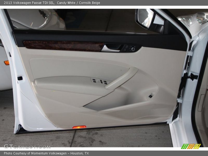 Candy White / Cornsilk Beige 2013 Volkswagen Passat TDI SEL