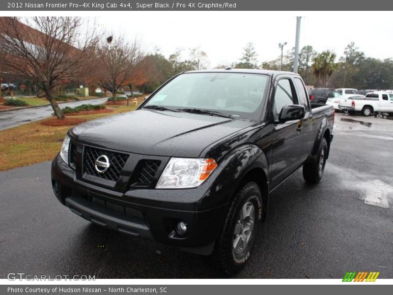 Super Black / Pro 4X Graphite/Red 2012 Nissan Frontier Pro-4X King Cab 4x4