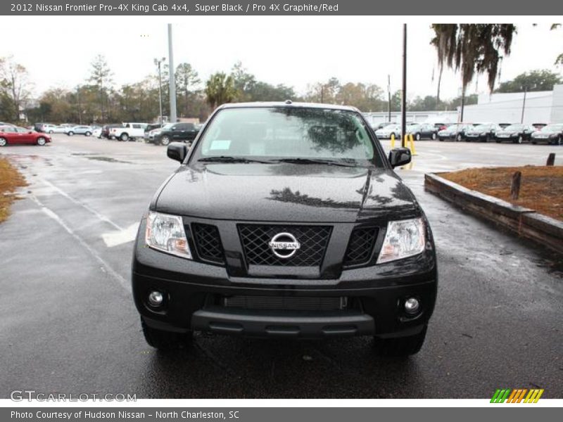 Super Black / Pro 4X Graphite/Red 2012 Nissan Frontier Pro-4X King Cab 4x4