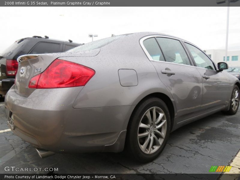 Platinum Graphite Gray / Graphite 2008 Infiniti G 35 Sedan