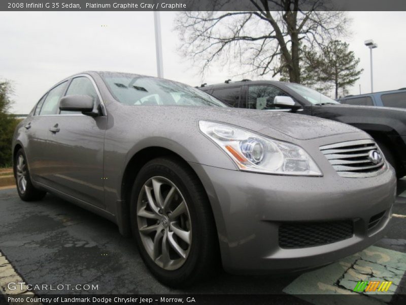 Platinum Graphite Gray / Graphite 2008 Infiniti G 35 Sedan