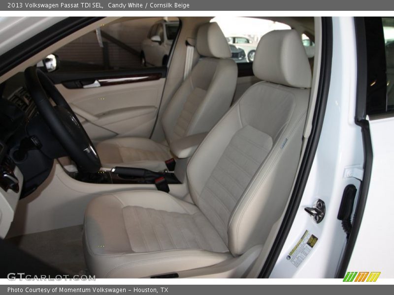 Candy White / Cornsilk Beige 2013 Volkswagen Passat TDI SEL