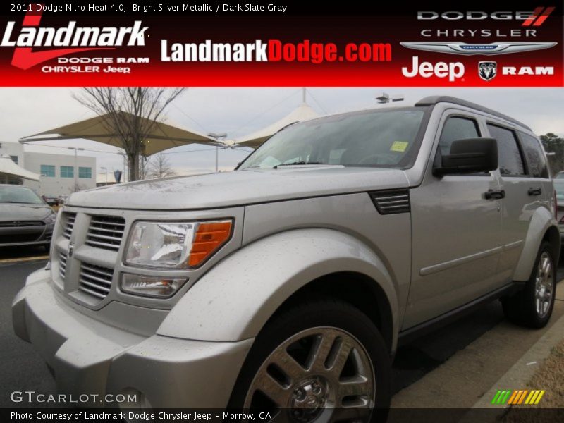 Bright Silver Metallic / Dark Slate Gray 2011 Dodge Nitro Heat 4.0