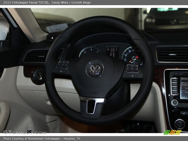 Candy White / Cornsilk Beige 2013 Volkswagen Passat TDI SEL